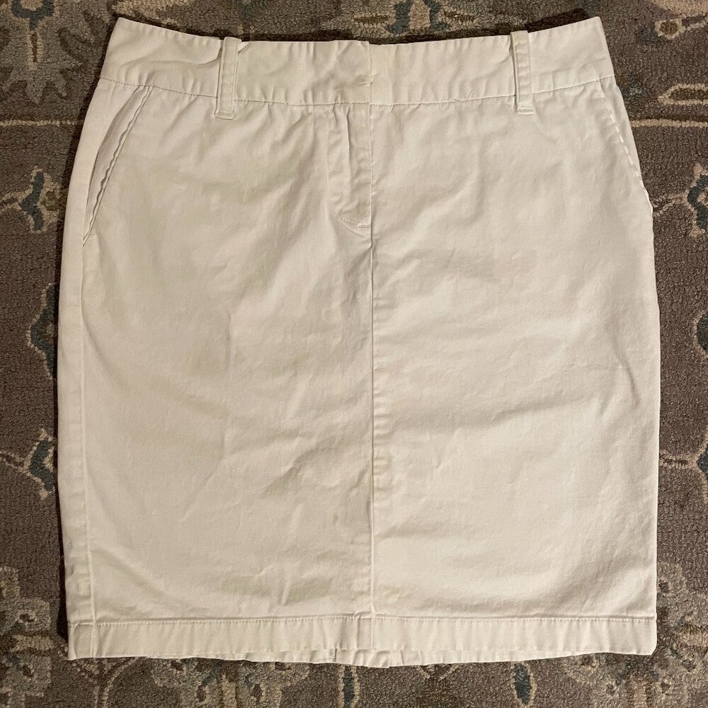 Vineyard Vines White Chino Skirt
